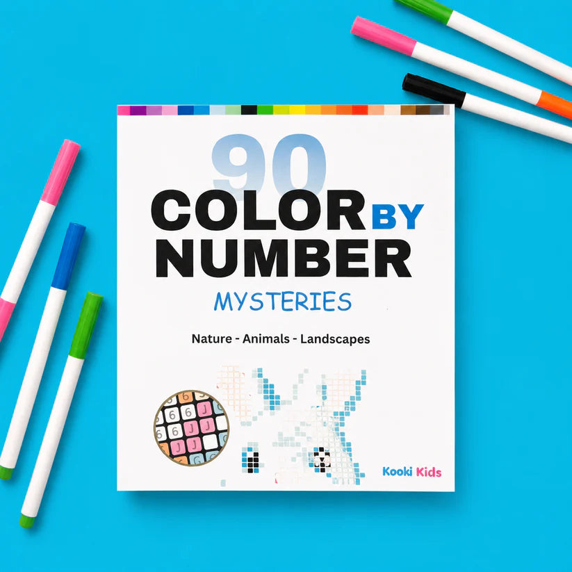 White Edition Color by Number Mysteries (Mosaic Coloring Book)