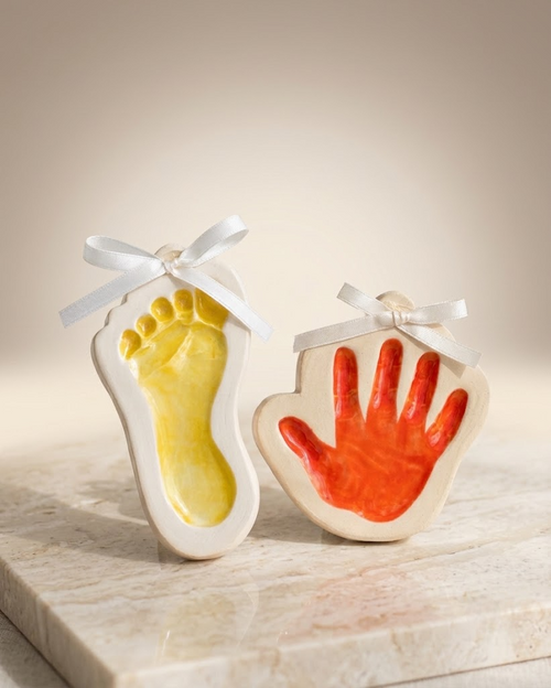 Baby Footprint & Handprint Clay Kit — Square Frame